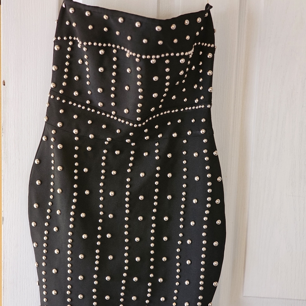 Fashion nova bodycon studed dress xs